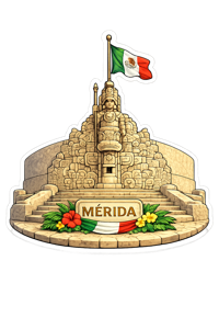 Mérida monument sticker